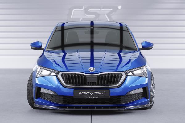 CSR Frontspoiler | Cup-Spoilerlippe mit ABE für Skoda Scala CSL633-G Glossy schwarz Hochglanz (keine Lackierung erforderlich)