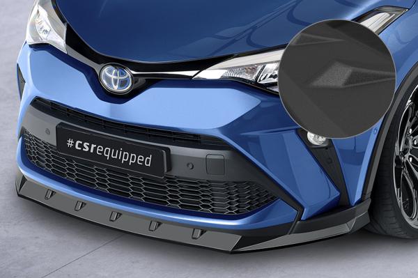 CSR Frontspoiler | Cup-Spoilerlippe mit ABE für Toyota C-HR CSL634-S strukturiert schwarz matt (keine Lackierung erforderlich)