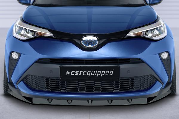 CSR Frontspoiler | Cup-Spoilerlippe mit ABE für Toyota C-HR CSL634-C Carbon Look Hochglanz (keine Lackierung erforderlich)