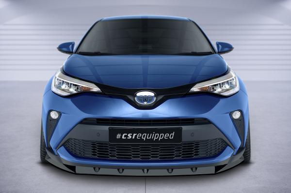 CSR Frontspoiler | Cup-Spoilerlippe mit ABE für Toyota C-HR CSL634-C Carbon Look Hochglanz (keine Lackierung erforderlich)