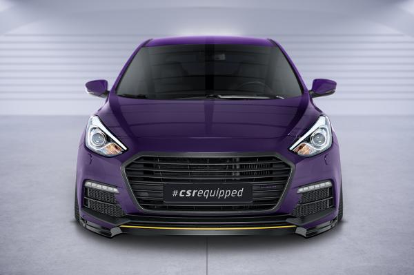 CSR Frontspoiler | Cup-Spoilerlippe mit ABE für Hyundai I30 (GD) Turbo CSL635-G Glossy schwarz Hochglanz (keine Lackierung erforderlich)