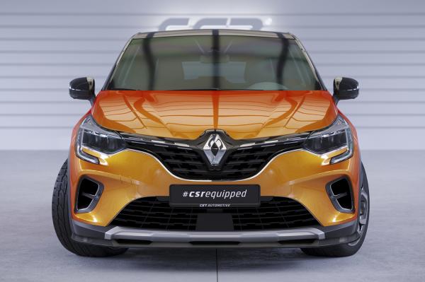 CSR Frontspoiler | Cup-Spoilerlippe mit ABE für Renault Captur 2 CSL637-G Glossy schwarz Hochglanz (keine Lackierung erforderlich)