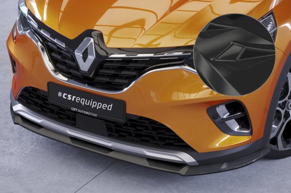 CSR Frontspoiler | Cup-Spoilerlippe mit ABE für Renault Captur 2 CSL637-G Glossy schwarz Hochglanz (keine Lackierung erforderlich)