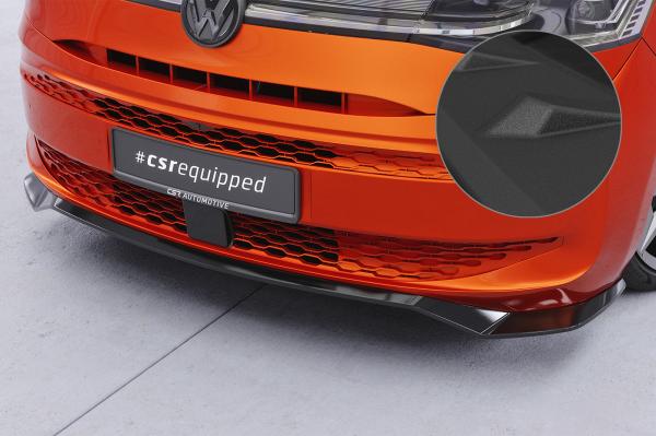 CSR Frontspoiler | Cup-Spoilerlippe mit ABE für VW T7 CSL640-S strukturiert schwarz matt (keine Lackierung erforderlich)