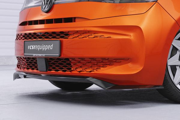 CSR Frontspoiler | Cup-Spoilerlippe mit ABE für VW T7 CSL640-G Glossy schwarz Hochglanz (keine Lackierung erforderlich)