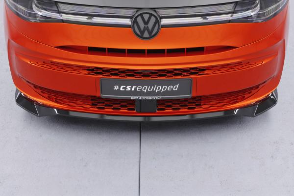 CSR Frontspoiler | Cup-Spoilerlippe mit ABE für VW T7 CSL640-G Glossy schwarz Hochglanz (keine Lackierung erforderlich)