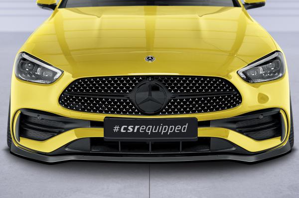 CSR Frontspoiler | Cup-Spoilerlippe mit ABE für Mercedes-Benz C-Klasse W206 / S206 AMG-Line CSL641-G Glossy schwarz Hochglanz (keine Lackierung erforderlich)