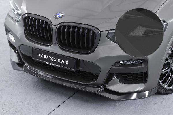 CSR Frontspoiler | Cup-Spoilerlippe mit ABE für BMW X3 G01 / X4 G02 M-Paket CSL642-S strukturiert schwarz matt (keine Lackierung erforderlich)