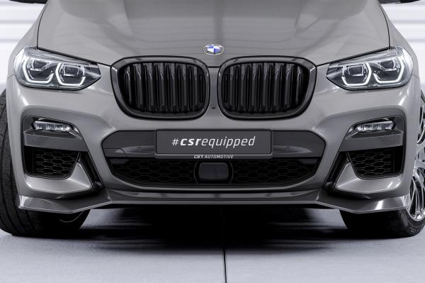 CSR Frontspoiler | Cup-Spoilerlippe mit ABE für BMW X3 G01 / X4 G02 M-Paket CSL642-C Carbon Look Hochglanz (keine Lackierung erforderlich)
