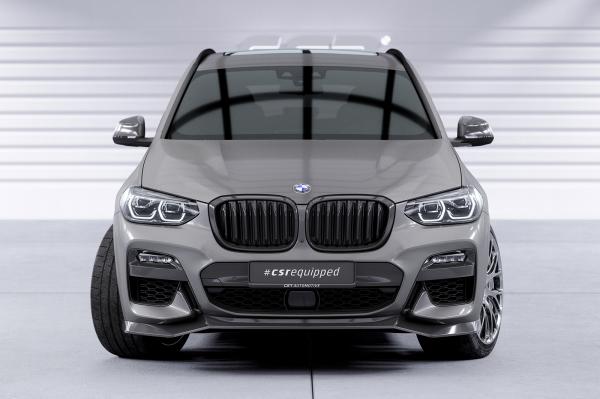 CSR Frontspoiler | Cup-Spoilerlippe mit ABE für BMW X3 G01 / X4 G02 M-Paket CSL642-C Carbon Look Hochglanz (keine Lackierung erforderlich)
