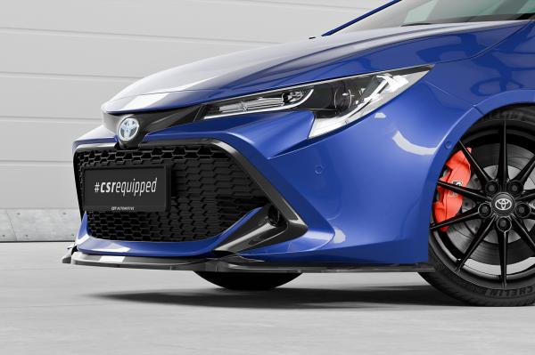 CSR Frontspoiler | Cup-Spoilerlippe mit ABE für Toyota Corolla (E210) Touring Sports / Steilheck CSL648-S strukturiert schwarz matt (keine Lackierung erforderlich)