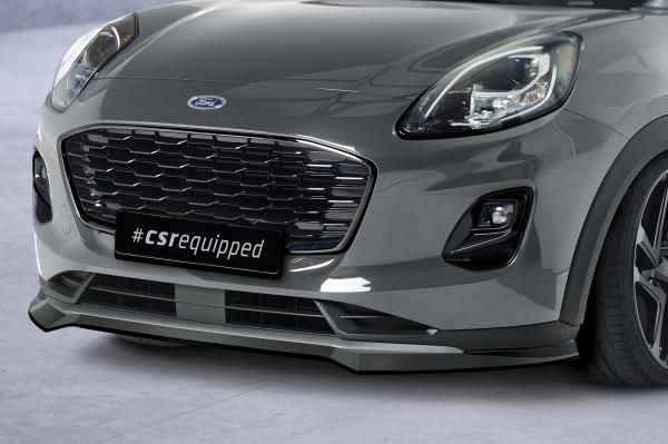 CSR Frontspoiler | Cup-Spoilerlippe mit ABE für Ford Puma Titanium CSL651-C Carbon Look Hochglanz (keine Lackierung erforderlich)