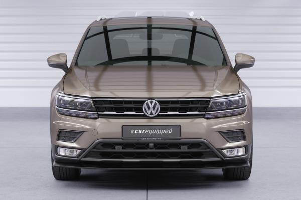 CSR Frontspoiler | Cup-Spoilerlippe mit ABE für VW Tiguan 2 (Typ AD) Basis CSL658-L Lackierung erforderlich (unlackiert roh)