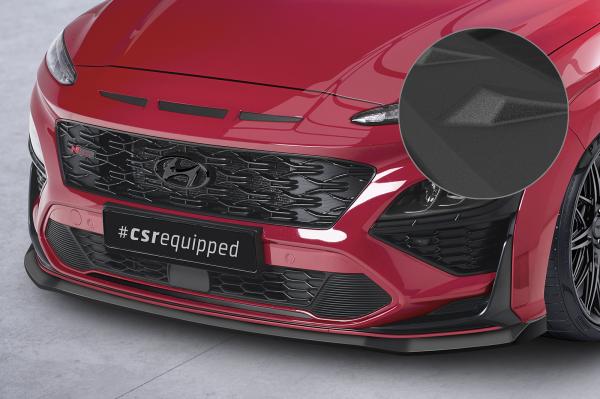 CSR Frontspoiler | Cup-Spoilerlippe mit ABE für Hyundai Kona N/N-Line CSL661-S strukturiert schwarz matt (keine Lackierung erforderlich)