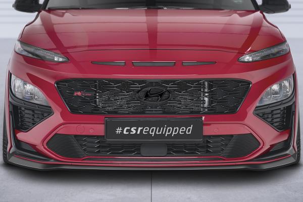 CSR Frontspoiler | Cup-Spoilerlippe mit ABE für Hyundai Kona N/N-Line CSL661-L Lackierung erforderlich (unlackiert roh)