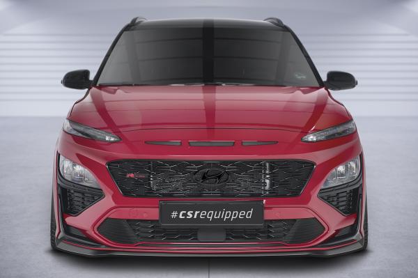 CSR Frontspoiler | Cup-Spoilerlippe mit ABE für Hyundai Kona N/N-Line CSL661-L Lackierung erforderlich (unlackiert roh)