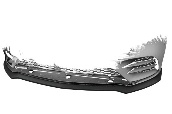 CSR Frontspoiler | Cup-Spoilerlippe mit ABE für Mercedes-Benz A-Klasse 177 A35 AMG/AMG-Line CSL664-L Lackierung erforderlich (unlackiert roh)