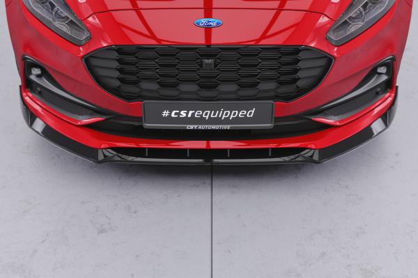 CSR Frontspoiler | Cup-Spoilerlippe mit ABE für Ford S-Max MK2 CSL666-S strukturiert schwarz matt (keine Lackierung erforderlich)