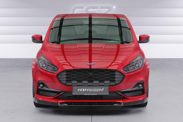 CSR Frontspoiler | Cup-Spoilerlippe mit ABE für Ford S-Max MK2 CSL666-S strukturiert schwarz matt (keine Lackierung erforderlich)