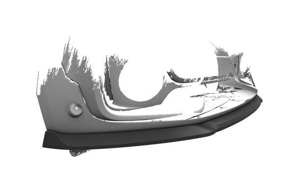 CSR Frontspoiler | Cup-Spoilerlippe mit ABE für Mini Clubman F54 Cooper S CSL667-S strukturiert schwarz matt (keine Lackierung erforderlich)