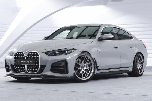 CSR Frontspoiler | Cup-Spoilerlippe mit ABE für BMW 4er (G26) / i4 M-Paket CSL668-S strukturiert schwarz matt (keine Lackierung erforderlich)