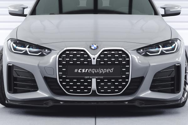 CSR Frontspoiler | Cup-Spoilerlippe mit ABE für BMW 4er (G26) / i4 M-Paket CSL668-S strukturiert schwarz matt (keine Lackierung erforderlich)