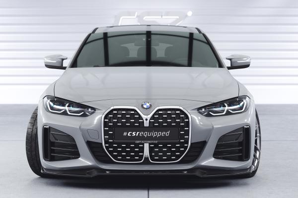 CSR Frontspoiler | Cup-Spoilerlippe mit ABE für BMW 4er (G26) / i4 M-Paket CSL668-S strukturiert schwarz matt (keine Lackierung erforderlich)