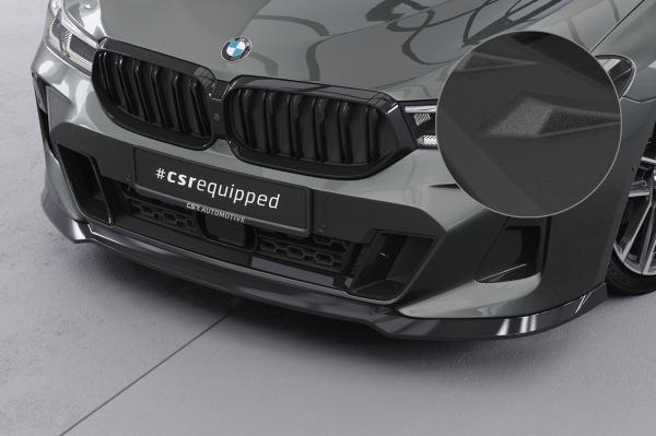 CSR Frontspoiler | Cup-Spoilerlippe mit ABE für BMW 6er (G32) M-Paket CSL669-S strukturiert schwarz matt (keine Lackierung erforderlich)