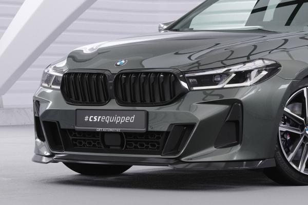 CSR Frontspoiler | Cup-Spoilerlippe mit ABE für BMW 6er (G32) M-Paket CSL669-G Glossy schwarz Hochglanz (keine Lackierung erforderlich)