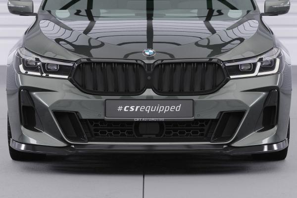 CSR Frontspoiler | Cup-Spoilerlippe mit ABE für BMW 6er (G32) M-Paket CSL669-G Glossy schwarz Hochglanz (keine Lackierung erforderlich)