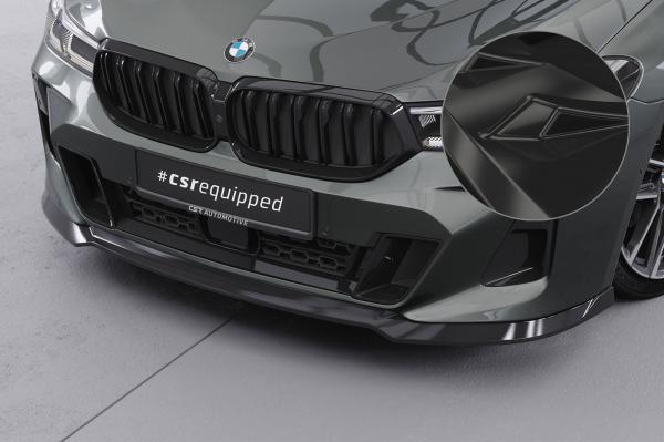CSR Frontspoiler | Cup-Spoilerlippe mit ABE für BMW 6er (G32) M-Paket CSL669-G Glossy schwarz Hochglanz (keine Lackierung erforderlich)