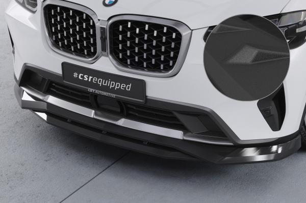 CSR Frontspoiler | Cup-Spoilerlippe mit ABE für BMW X4 (G02) CSL670-S strukturiert schwarz matt (keine Lackierung erforderlich)