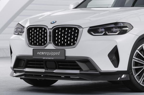 CSR Frontspoiler | Cup-Spoilerlippe mit ABE für BMW X4 (G02) CSL670-C Carbon Look Hochglanz (keine Lackierung erforderlich)