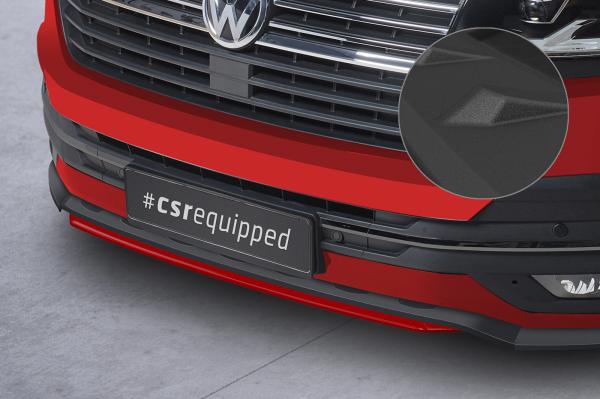 CSR Frontspoiler | Cup-Spoilerlippe mit ABE für VW T6.1 CSL671-S strukturiert schwarz matt (keine Lackierung erforderlich)
