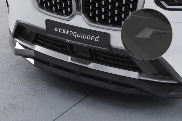CSR Frontspoiler | Cup-Spoilerlippe mit ABE für BMW X4 (G02) CSL672-S strukturiert schwarz matt (keine Lackierung erforderlich)