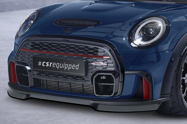 CSR Frontspoiler | Cup-Spoilerlippe mit ABE für Mini F55, F56, F57 JCW-Trim CSL673-L Lackierung erforderlich (unlackiert roh)