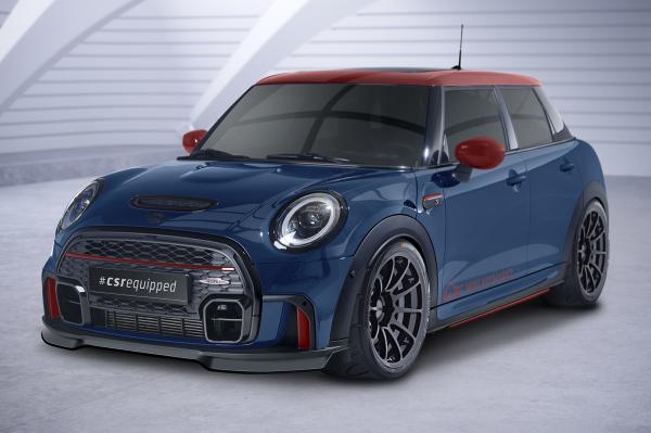 CSR Frontspoiler | Cup-Spoilerlippe mit ABE für Mini F55, F56, F57 JCW-Trim CSL673-L Lackierung erforderlich (unlackiert roh)