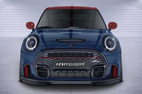 CSR Frontspoiler | Cup-Spoilerlippe mit ABE für Mini F55, F56, F57 JCW-Trim CSL673-L Lackierung erforderlich (unlackiert roh)