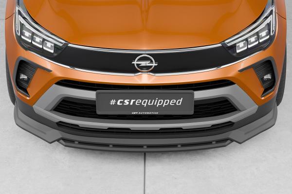 CSR Frontspoiler | Cup-Spoilerlippe mit ABE für Opel Crossland CSL675-G Glossy schwarz Hochglanz (keine Lackierung erforderlich)