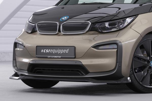 CSR Frontspoiler | Cup-Spoilerlippe mit ABE für BMW i3 CSL676-G Glossy schwarz Hochglanz (keine Lackierung erforderlich)