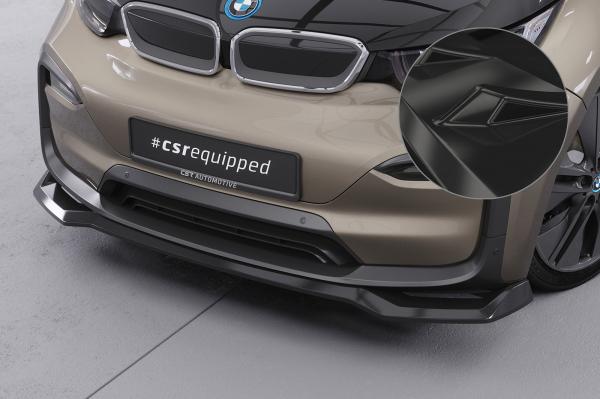 CSR Frontspoiler | Cup-Spoilerlippe mit ABE für BMW i3 CSL676-G Glossy schwarz Hochglanz (keine Lackierung erforderlich)