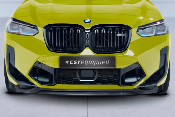 CSR Frontspoiler | Cup-Spoilerlippe mit ABE für BMW X3 (F97) CSL678-G Glossy schwarz Hochglanz (keine Lackierung erforderlich)
