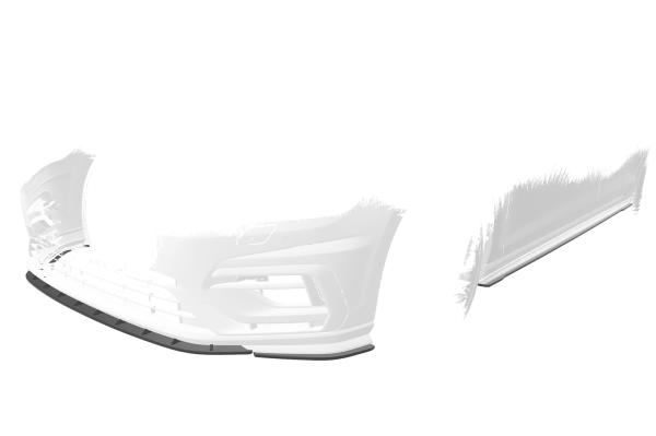 CSR Frontspoiler | Cup-Spoilerlippe mit ABE für VW Golf 7 R / R-Line CSL680