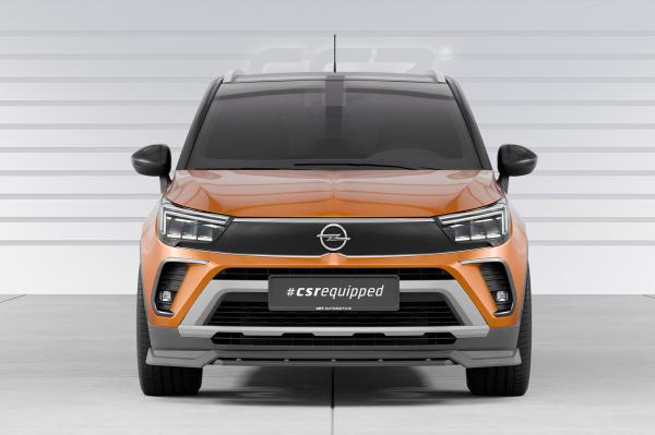 CSR Frontspoiler | Cup-Spoilerlippe mit ABE für Opel Crossland CSL683-G Glossy schwarz Hochglanz (keine Lackierung erforderlich)