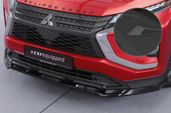 CSR Frontspoiler | Cup-Spoilerlippe mit ABE für Mitsubishi Eclipse Cross CSL685-S strukturiert schwarz matt (keine Lackierung erforderlich)