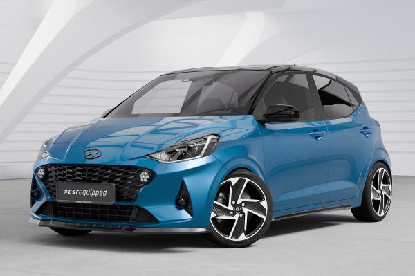 CSR Frontspoiler | Cup-Spoilerlippe mit ABE für Hyundai I10 (3. Gen) CSL687-G Glossy schwarz Hochglanz (keine Lackierung erforderlich)