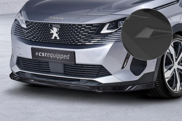 CSR Frontspoiler | Cup-Spoilerlippe mit ABE für Peugeot 3008 (2. Gen) CSL688-S strukturiert schwarz matt (keine Lackierung erforderlich)