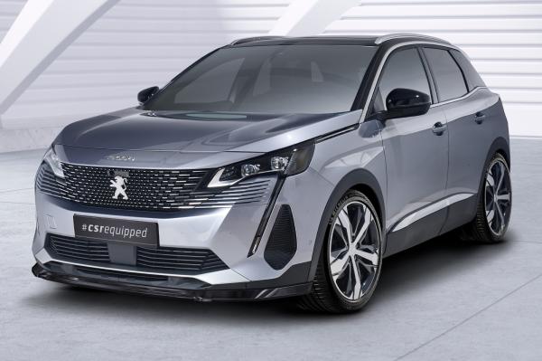 CSR Frontspoiler | Cup-Spoilerlippe mit ABE für Peugeot 3008 (2. Gen) CSL688-S strukturiert schwarz matt (keine Lackierung erforderlich)