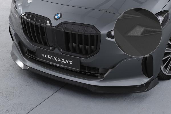 CSR Frontspoiler | Cup-Spoilerlippe mit ABE für BMW 2er (U06) Active Tourer CSL690-S strukturiert schwarz matt (keine Lackierung erforderlich)