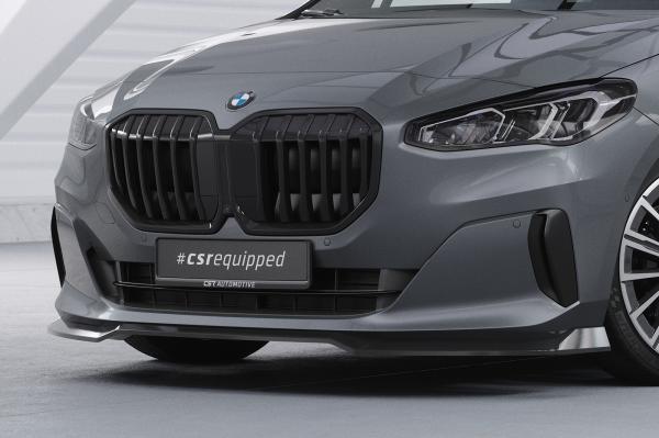 CSR Frontspoiler | Cup-Spoilerlippe mit ABE für BMW 2er (U06) Active Tourer CSL690-S strukturiert schwarz matt (keine Lackierung erforderlich)